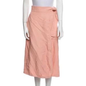 Sandro Pink Midi Skirt